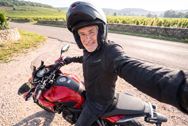 Graham on his bike